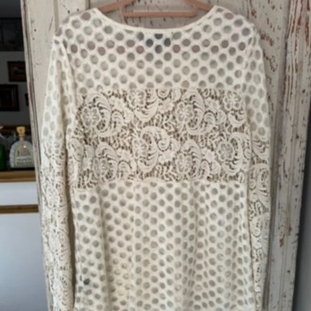 ANTHROPOLOGIE SUNDAY IN BROOKLYN INTERLUDE LACE TOP - Picture 5 of 6